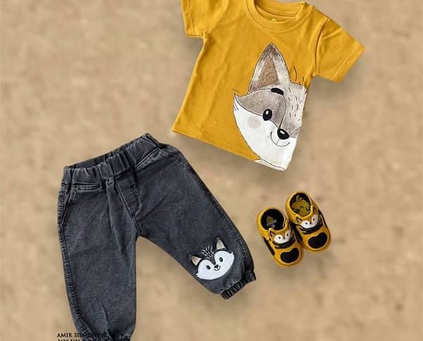 ست سه تیکه پسرانه طرح روباه NILU BABY