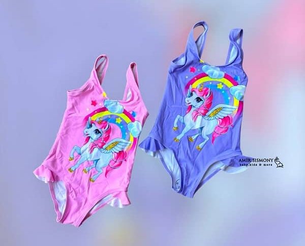 مایو بندی بچگانه طرح یونیکورن