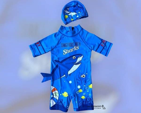 مایو پسرانه یکسره طرح کوسه