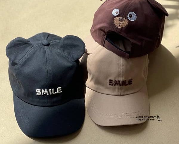 کلاه بیسبالی بچگانه طرح SMILE
