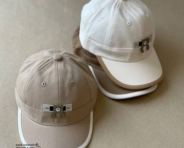 کلاه بیسبالی بچگانه کتان طرح تدی