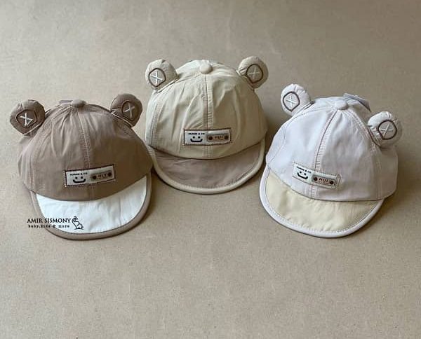 کلاه نوزادی گوشدار نقاب متحرک خرسی