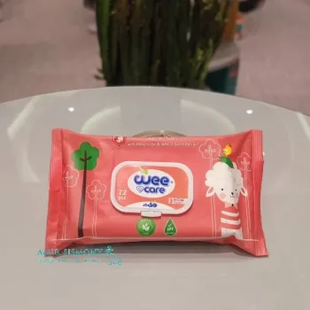 دستمال مرطوب وی کر حاوی روغن بادام