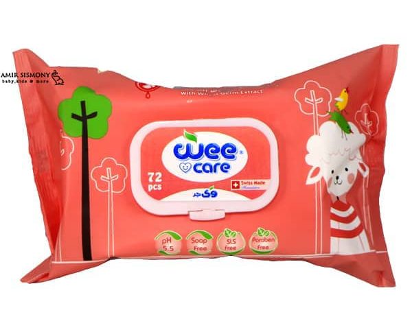 دستمال مرطوب وی کر حاوی روغن بادام