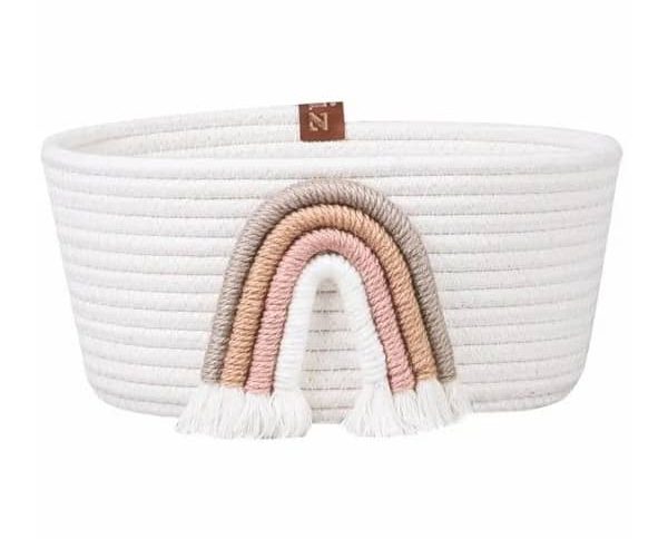 سبد اکسسوری بزرگ طرح رنگین کمان isiz