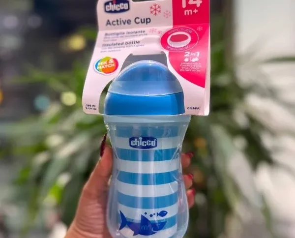 لیوان آبمیوه خوری چیکو عایق دار +14 ماه