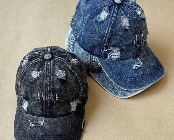 کلاه تابستانه جین زاپدار