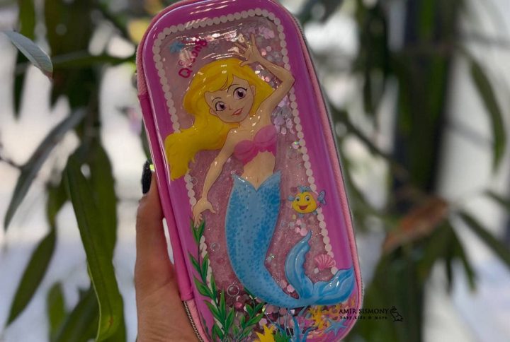 جامدادی آکواریومی دخترانه طرح پری دریایی