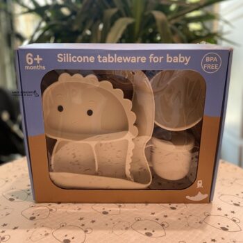 ظرف غذا سیلیکونی 6 تکه طرح دایناسور