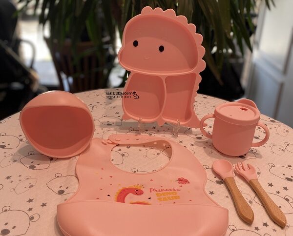 ظرف غذا سیلیکونی 6 تکه طرح دایناسور