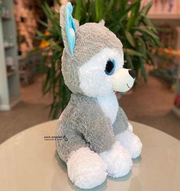 عروسک هاسکی چشم تیله ای