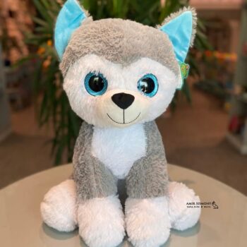 عروسک هاسکی چشم تیله ای