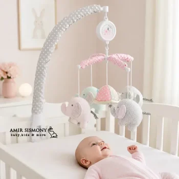 آویز تخت رزبرن طرح family love girl