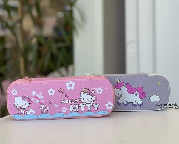 جامدادی چرم دو طبقه دخترانه