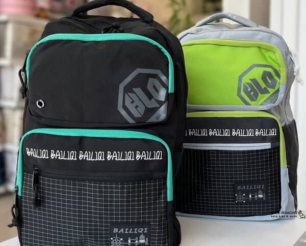 کوله مدرسه برزنتی چهارخونه BAILIQI