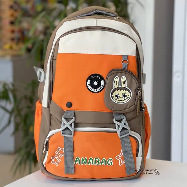 کوله پشتی مدرسه برزنتی طرح لبوبو