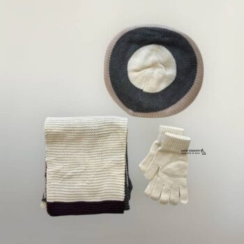 ست کلاه شال و دستکش رنگی ENDLESS