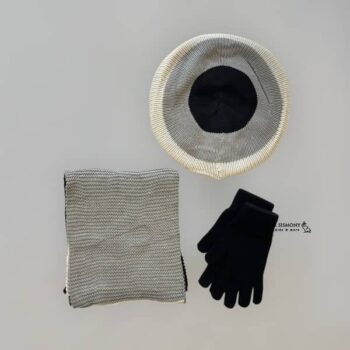 ست کلاه شال و دستکش رنگی ENDLESS