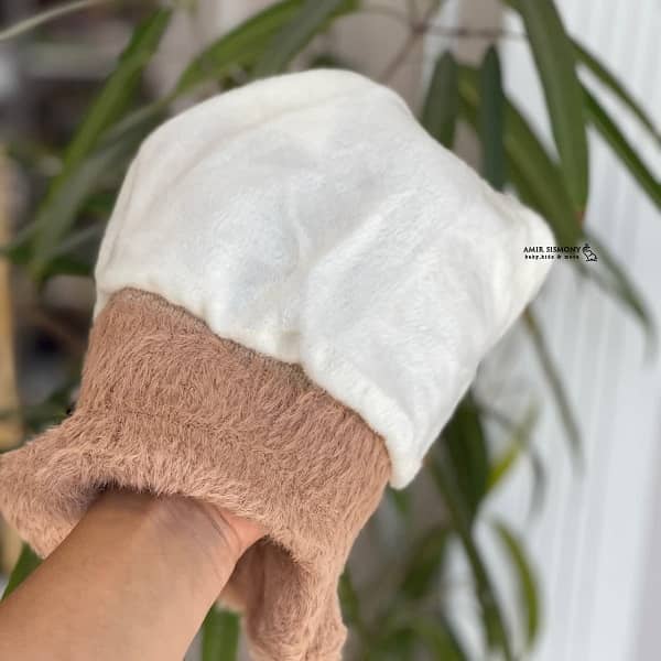 کلاه زمستانه روگوشی پوم دار