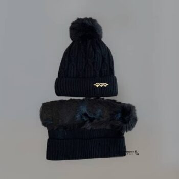 کلاه و شالگردن رینگی خزدار