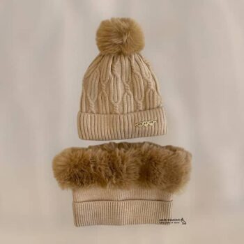 کلاه و شالگردن رینگی خزدار