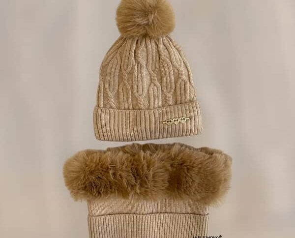 کلاه و شالگردن رینگی خزدار