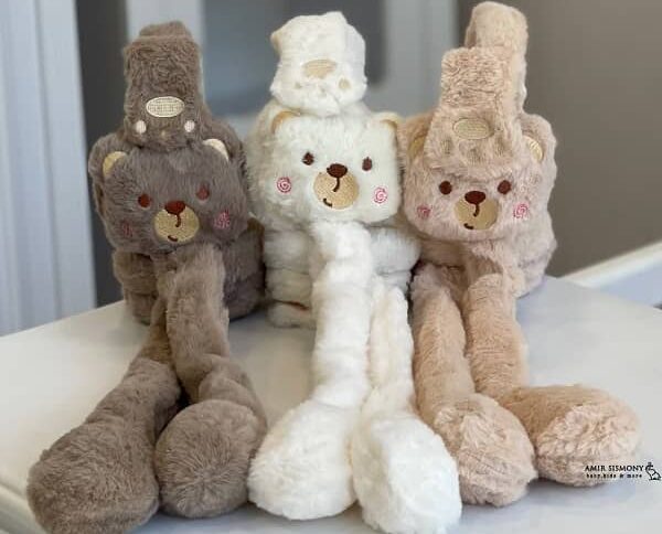 گوش گیر پمپی بچگانه طرح خرس