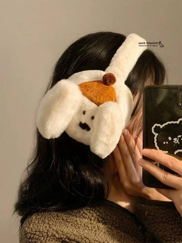 گوشگیر زمستانه بچگانه طرح پاپی