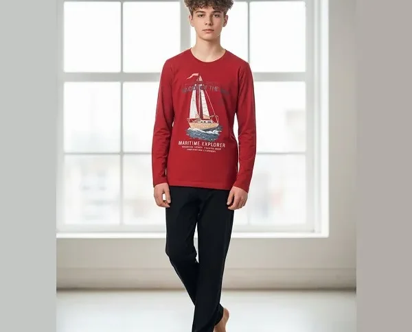 بلوز شلوار نوجوان پسرانه جانا کد 9056