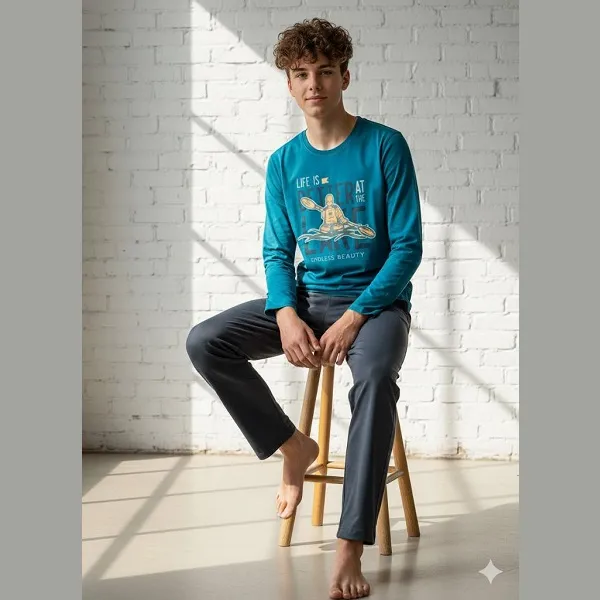 بلوز شلوار پسرانه نوجوان جانا کد 9071