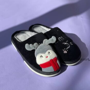 دمپایی حوله ای روفرشی طرح گوزن