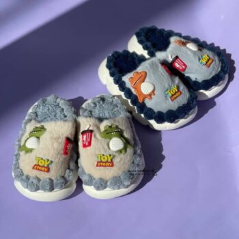 دمپایی پولیشی روفرشی بچگانه طرح دایناسور