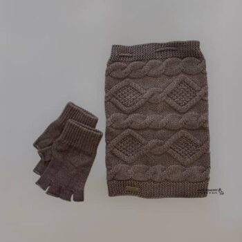 ست کلاه اسکارف و دستکش نیم انگشتی ENDLESS