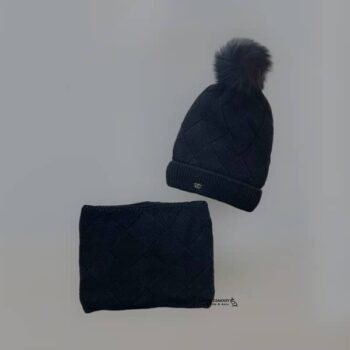 ست کلاه و شالگردن پوم دار ENDLESS