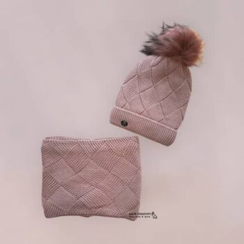 ست کلاه و شالگردن پوم دار ENDLESS