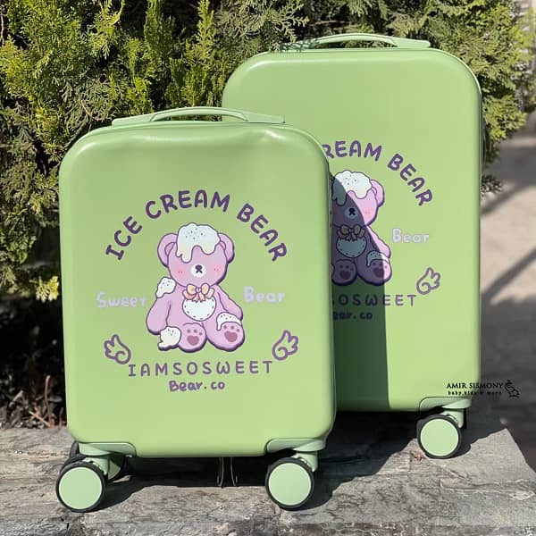 چمدان بچگانه طرح خرس بستنی ICE CREAM BEAR
