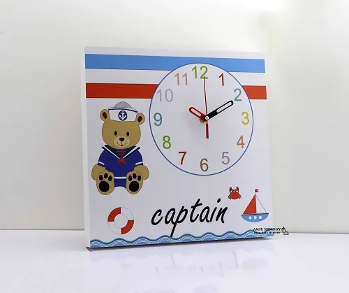 ساعت دیواری کودک طرح کاپیتان KIMKIM