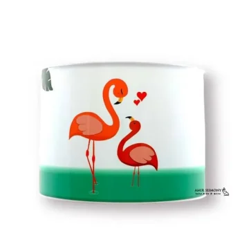 ست لوستر آباژور و ساعت طرح فلامینگو KIMKIM