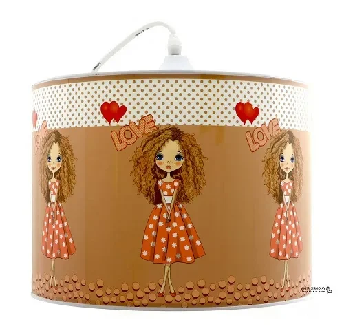 لوستر کودک طرح دختر فرفری KIMKIM