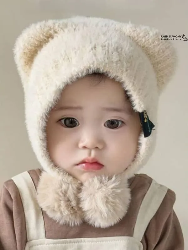 کلاه گوشدار بچگانه موهر زمستانه