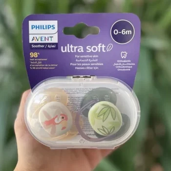 پستانک اونت اولترا سافت طرح گل و ماه