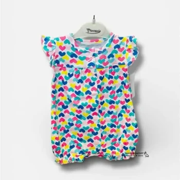 رامپر تابستانه نوزادی طرح قلب