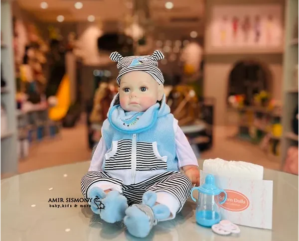عروسک نوزاد پسر سیلیکونی کد D4877-177