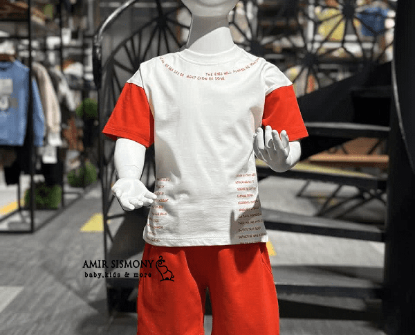 تیشرت شلوارک چاپ دار bashir