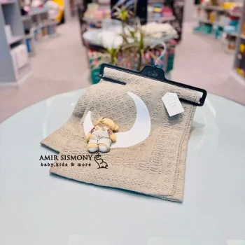 پتو بافت طرح ماه و خرس TAFFY