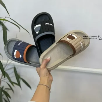دمپایی مردانه طرح کلاه