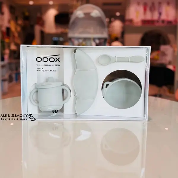 ست ظرف غذا سیلیکونی با پیشبند odox