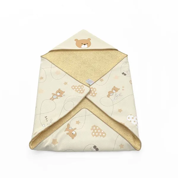 پتو دورپیچ کلاه دار رزبرن طرح bear kite