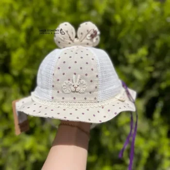 کلاه باکت نوزادی دخترانه خرگوش