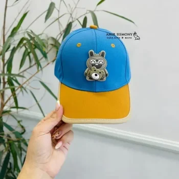 کلاه نقابدار پسرانه طرح خرس دو رنگ
